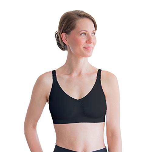 Medela Nursing Bra for Sleep and Breastfeeding, Crisscross Front, Racerback  Bra, Four-Way Stretch Fabric, Easy to Care and Maintain, Oeko-Tex  Certified, Black, Small 