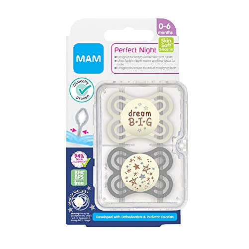 MAM Perfect Baby Pacifier, Patented Nipple, Developed with Pediatric  Dentists & Orthodontists, Unisex