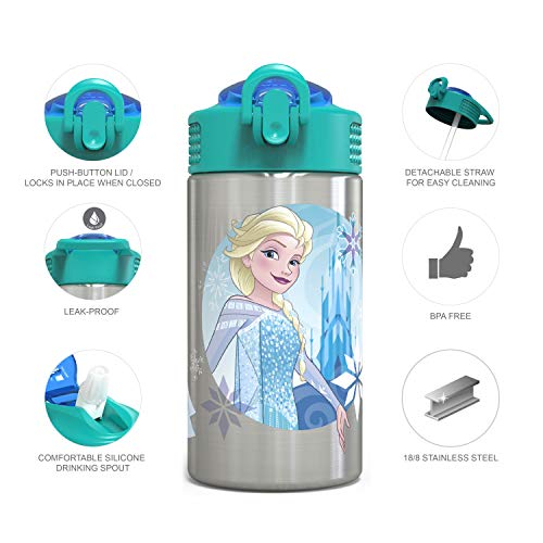 Zak Designs Disney Princess Water Bottle for Travel and At Home, 19 oz  Vacuum Insulated Stainless Steel with Locking Spout Cover, Built-In  Carrying Loop, Leak-Proof Design (Disney Princess) - Yahoo Shopping