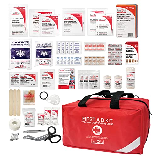 Mind Reader First Aid Box, Emergency Kit, Medical Supply Organizer, Buckle  Lock, Metal, 6.69L x 9.45W x 3.15H, Red 