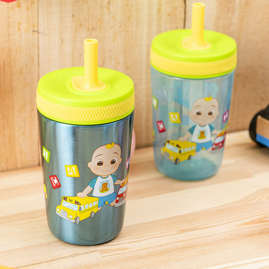  Zak Designs Disney Kelso Tumbler 15 oz Set (Minnie Mouse)  Leak-Proof Screw-On Lid with Straw, Made of Durable Plastic and Silicone,  Perfect Bundle for Toddlers, Kids : Baby