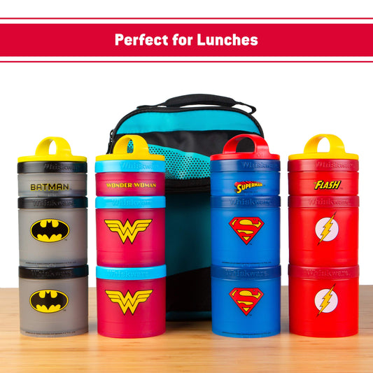 Whiskware Containers for Toddlers and Kids 3 Stackable Snack Cups for  School and Travel 1/3 cup+1 cup+1 cup Captain America Character 1/3 cup+1  cup+1 cup Captain America Character