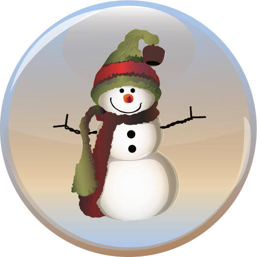 Schneemann Button