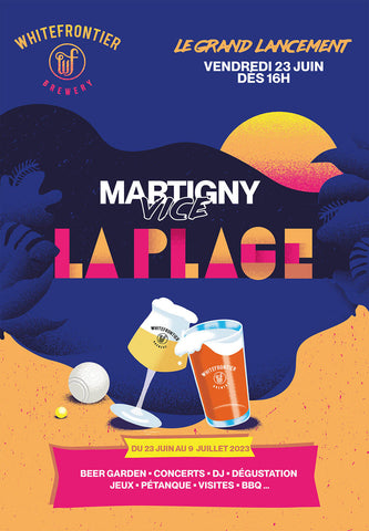 Affiche de Martigny Vice La plage - biergarten valais