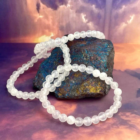Clarity and Awareness Bracelet Selenite 6mm