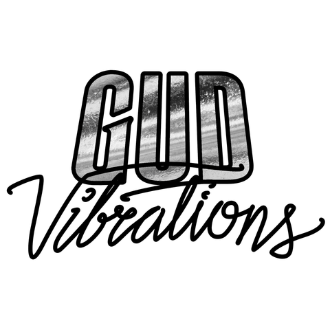 Gud Vibrations Temporary Tattoo design in metallic