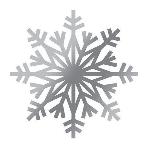 Metallic Silver Snowflake