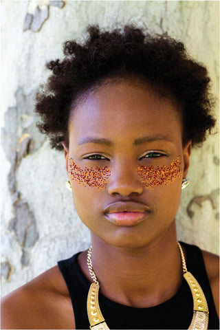 New Metallic Freckle Face Tattoo Design Option