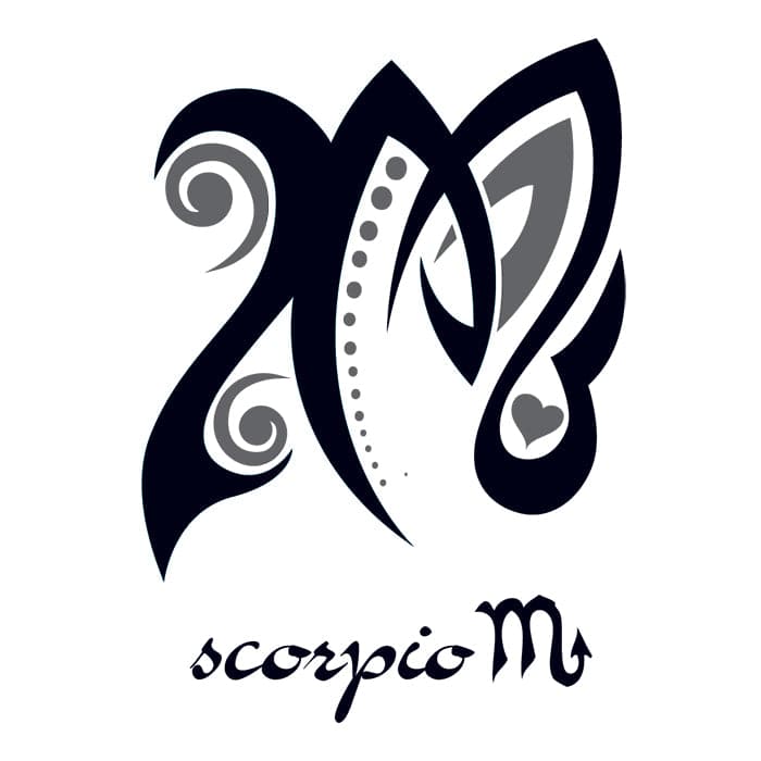Zodiac: Scorpio Design Temporary Tattoo – Temporary Tattoos