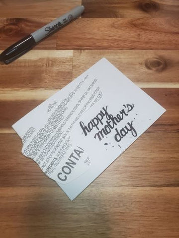 message on card