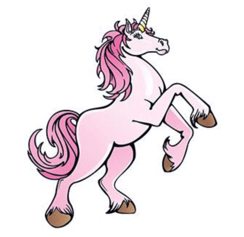 pink unicorn tattoo idea