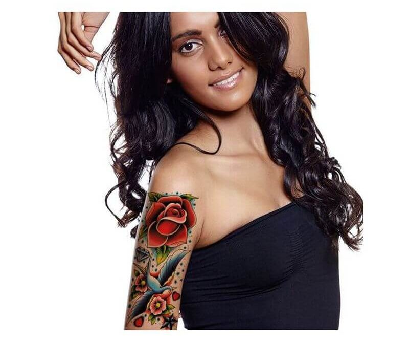 rockstar sleeve temporary party tattoo