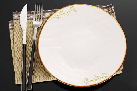 temporary tattoos used as decoration on plates