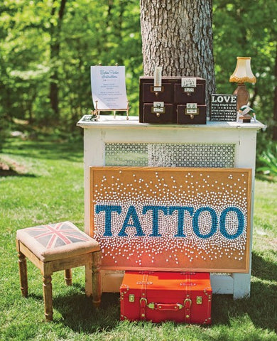 wedding tattoo booth