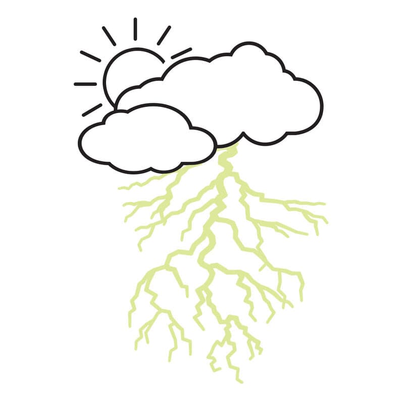 Cloud with Reveal Glow-in-the-Dark Lightning Bolt Temporary Tattoo –  Temporary Tattoos