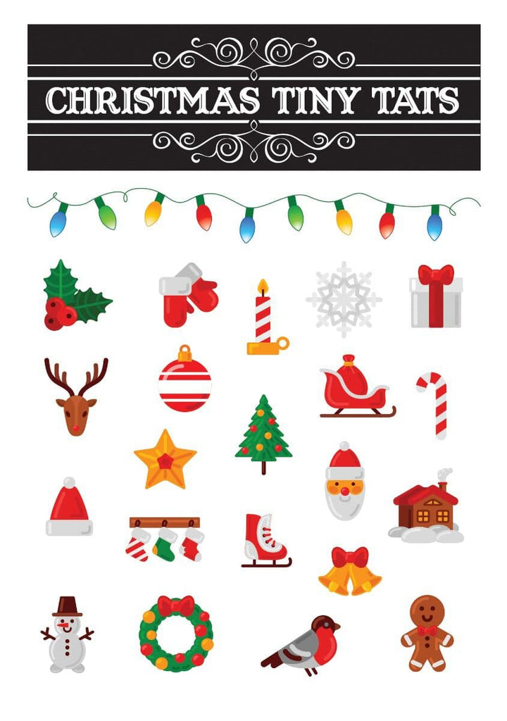 Amazoncom Christmas Temporary Tattoo for Kids Adult 144 Pcs Assorted  Cute Designs Stick Xmas Holiday Birthday Party Favors  Beauty  Personal  Care