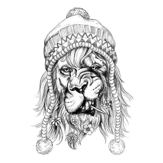 Buy Simply Inked Lion Goddess Temporary Tattoo Online  Get 43 Off