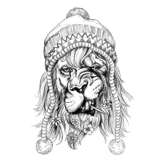 Lion Head Tattoo  Realistic Temporary Tattoo  TattooIcon