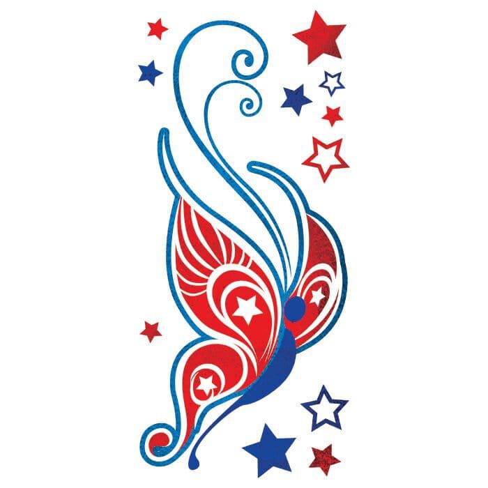 Fourth of July Party Supplies Temporary Tattoos 34 Glitter  Etsy Australia
