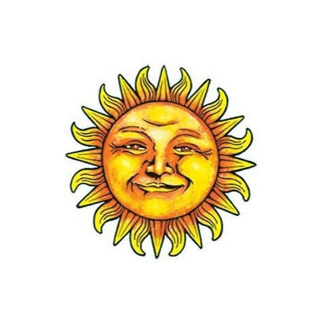 Smiling Sun Tattoo  ClipArt Best