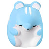 Squishy Hamster Kawaii Bleu