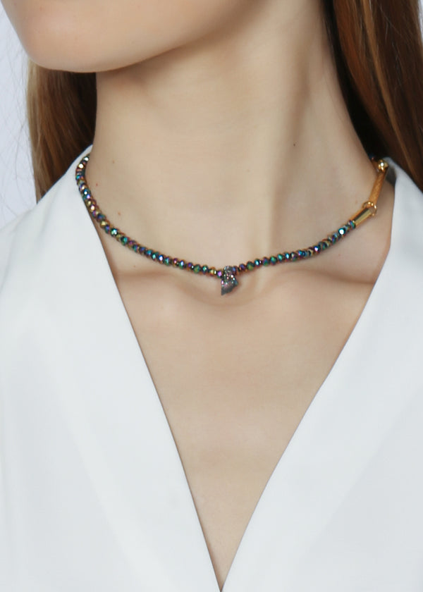 SOUL SPARKLE CHOKER - SILVER – Rocking Vibe