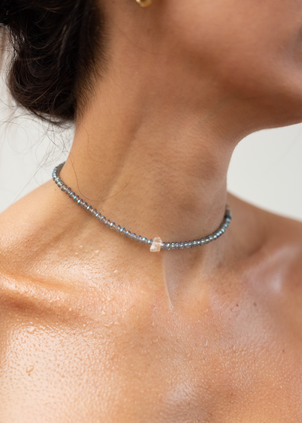 SOUL SPARKLE CHOKER - SILVER – Rocking Vibe