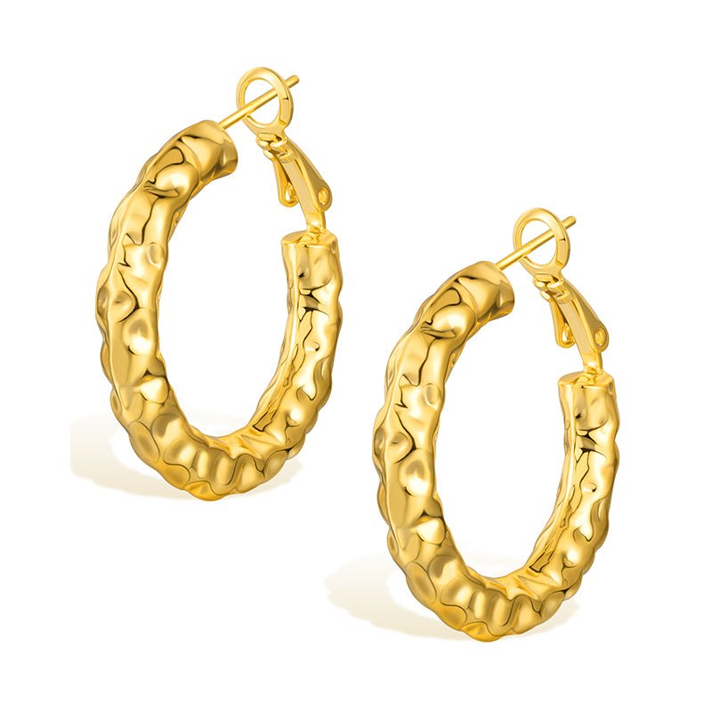.com .com: PAVOI 14K Yellow Gold Colored Lightweight Chunky  Open Hoops, 50mm Yellow Gold Hoop Earrings for Women: Clothing, Shoes &  Jewelry