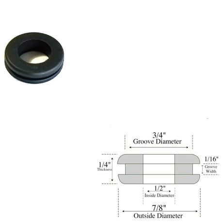 Best Deal for Rubber Grommets for 1/2 Panel Hole - 3/8” ID x 5/8 OD