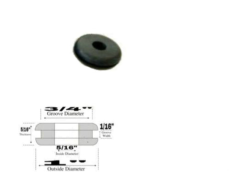 Rubber Grommets - Groove 3/16, Inside Diameter 1/4-3/4