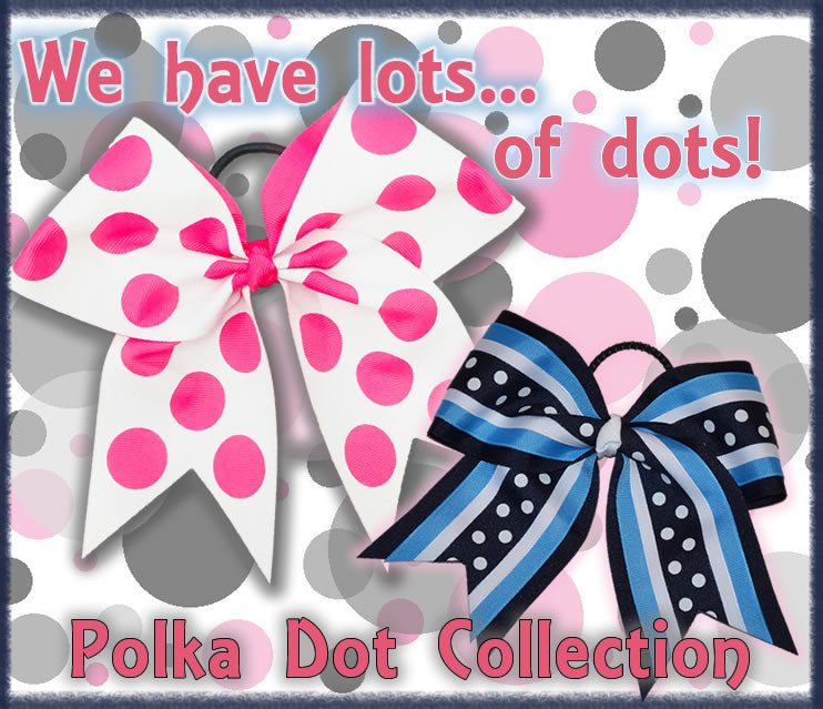 Pink Polka Dots — bows & sequins