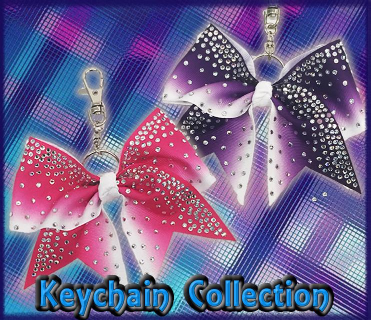 Glitter Keychain Bows. Cheer Bow Keychain. – BRAGABIT