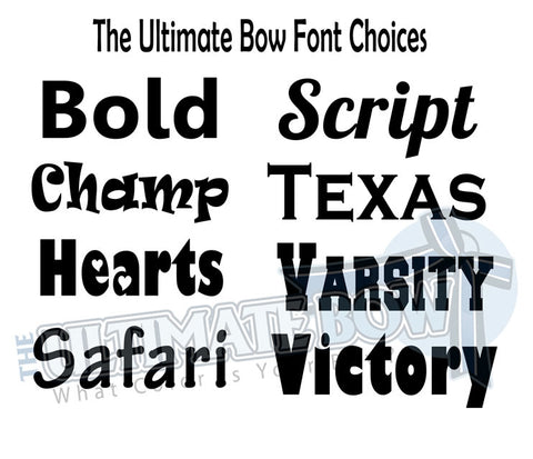 The Ultimate Bow Font Options