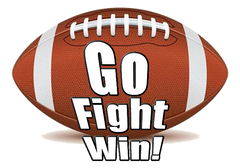 Go Fight Win Football Cheer Bow