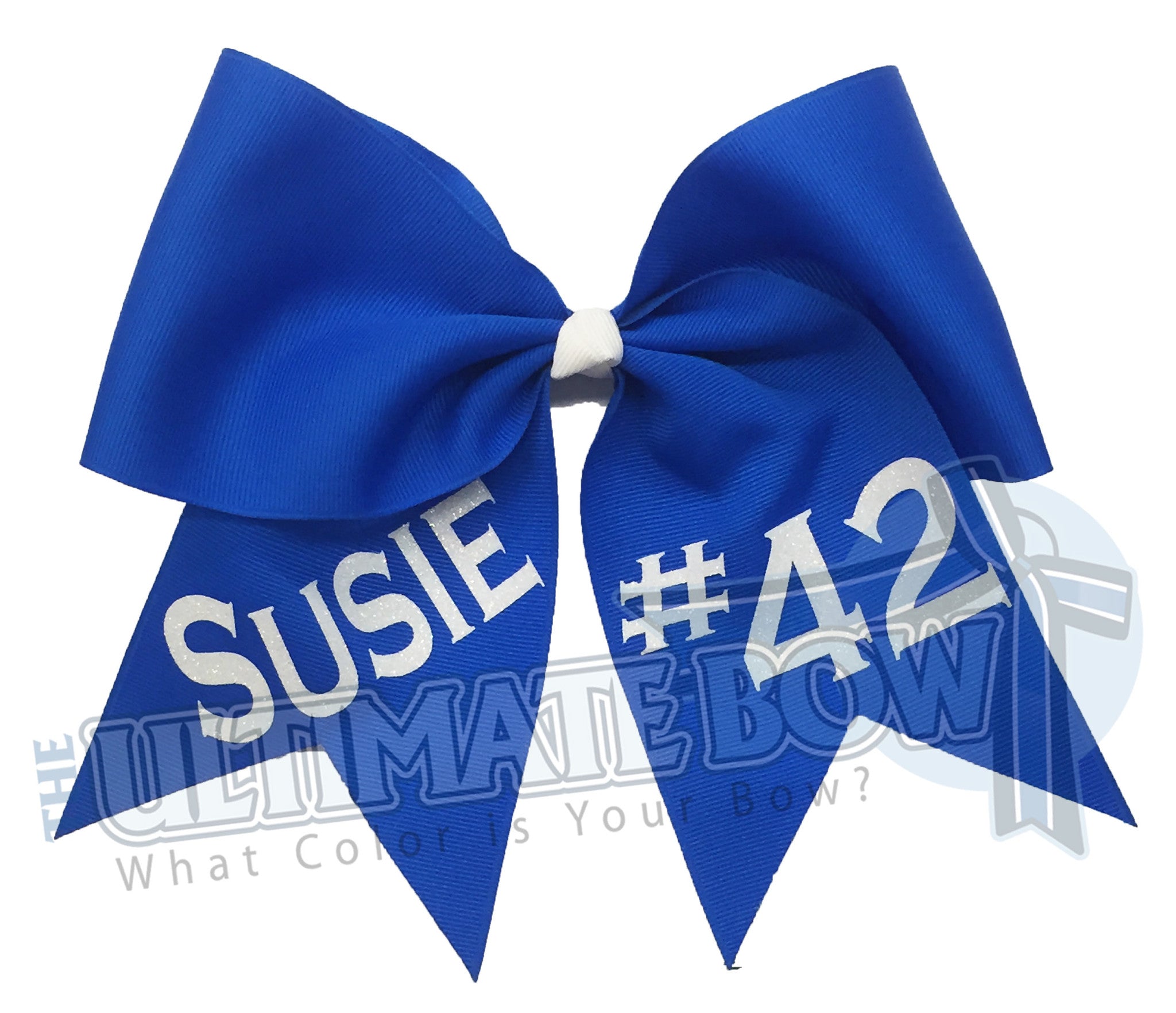 Name and Number - Personalized Sports Team Bow - Softball Bow