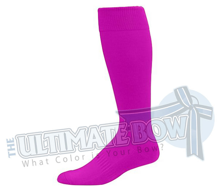 pink knee high athletic socks