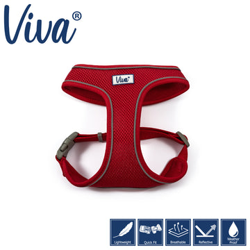 Viva Comfort Mesh Harness - Red