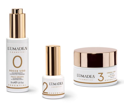 Lumadea's Anti-Age Beauty Routine includes three products containing snail mucin, hyaluronic acid, and other powerful skincare ingredients