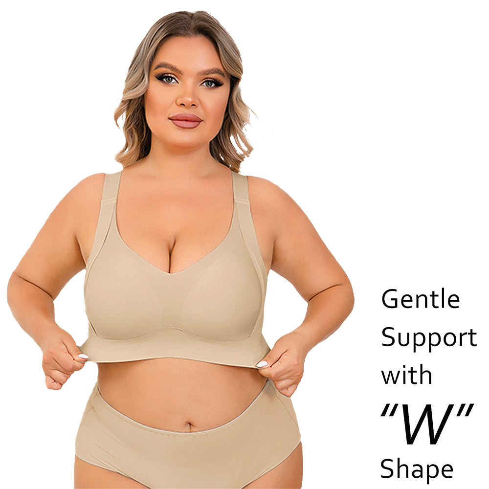Daily Comfort Wireless Shaper Bra, Bras for Women Large Bust, No Wires, No  Spillage, No Chafing (A-Pink,2XL) : : Clothing, Shoes & Accessories