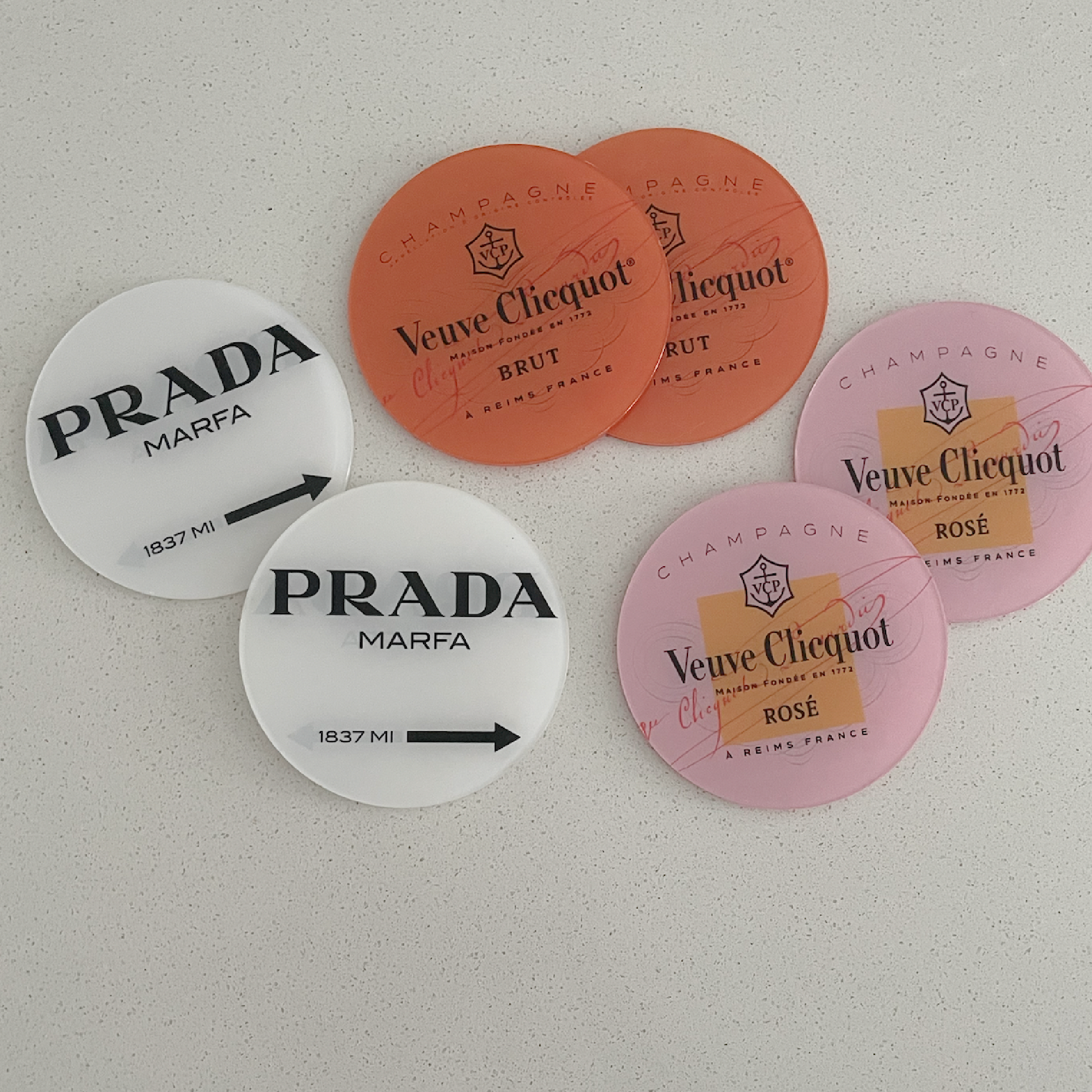 PRADA Coasters – AshleighDesignCo