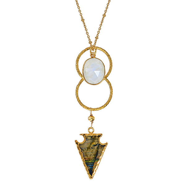 Ametista and Labradorite Necklace | Alanna Bess Jewelry