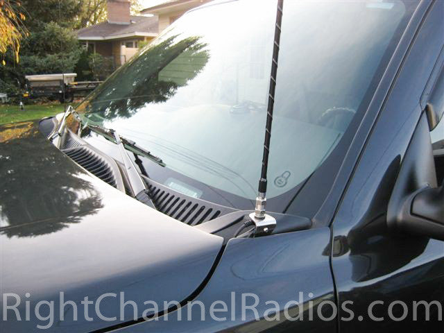 Chevy GMC CB Antenna Hood Mount 2002 - 2007 | Right Channel Radios