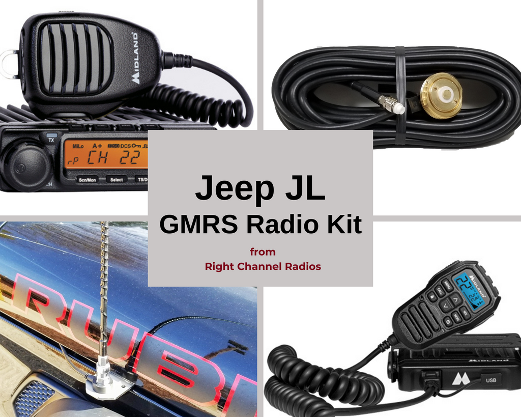 Jeep JL & Gladiator GMRS Antenna Mount & Radio Kit