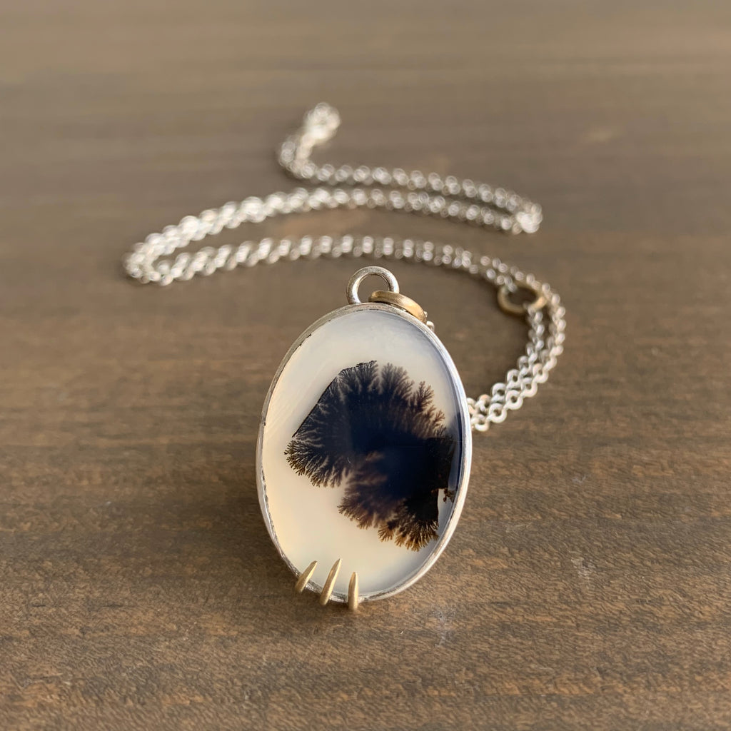 dendritic agate jewelry