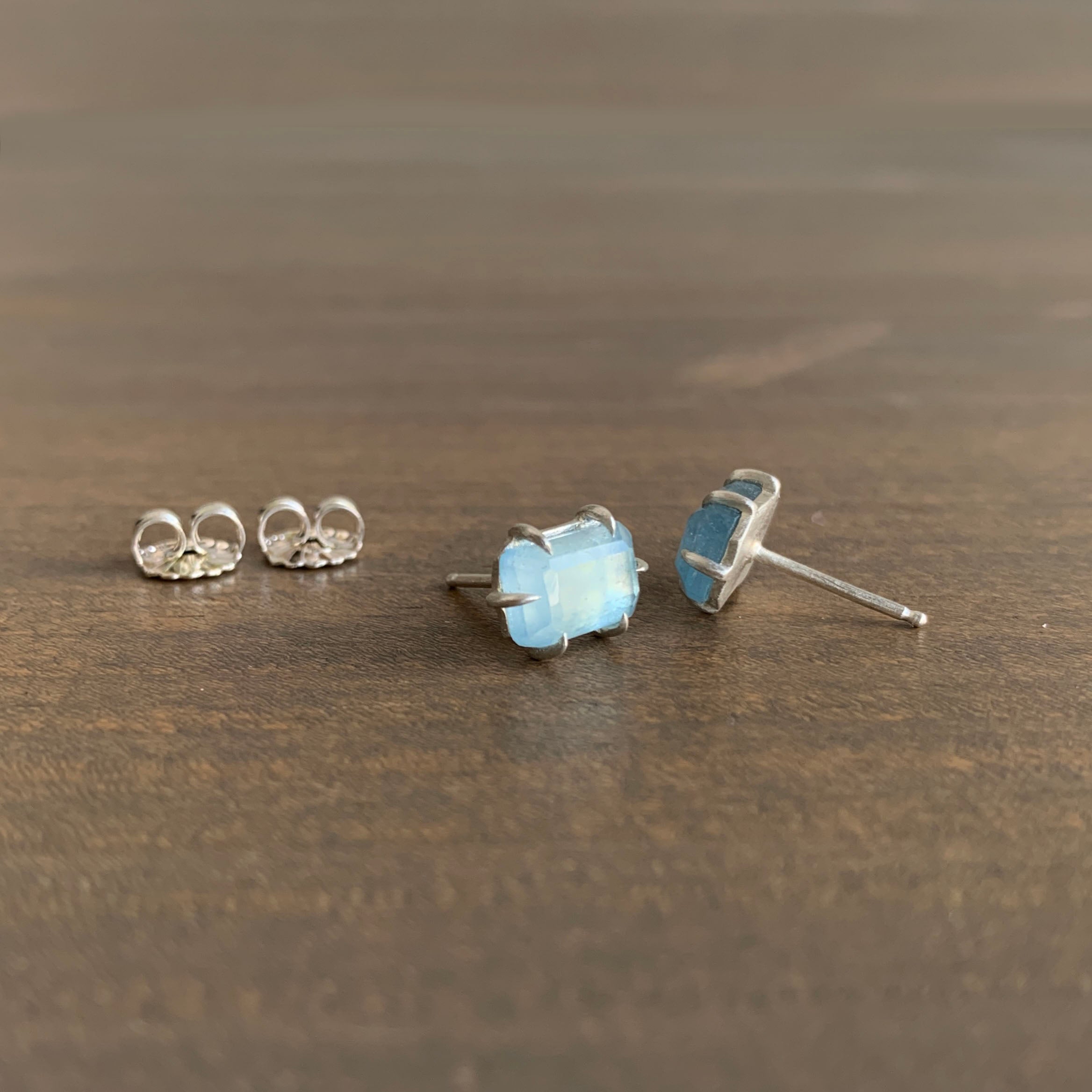 Hannah Blount Aquamarine Prism Vanity Studs