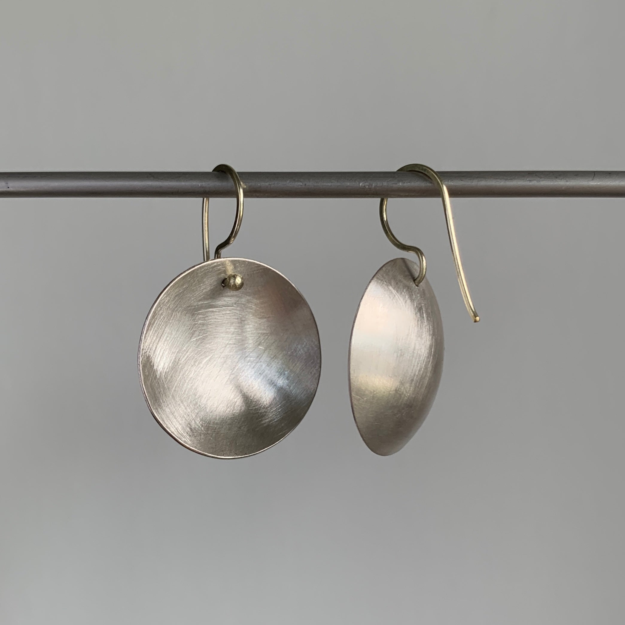 Heather Guidero Small Silver Dome Earrings