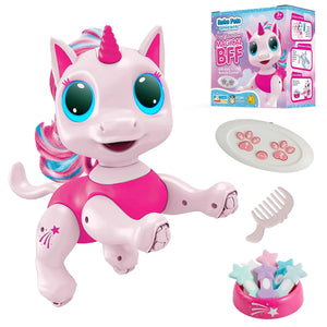 USA Toyz RC Unicorn Robo Pets - Interactive STEM Toy for Kids Pink - USA Toyz