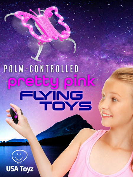 Monarch butterfly drones are great palm controlled drones. There comes in pretty glittery pink that will surely mesmerize as it flies. Maneuver it with your palms and not worry about remote controls.