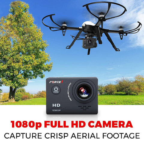 F100GP GHOST DRONE WITH HD CAMERA 1080p HD Camera Brushless Drone Force1