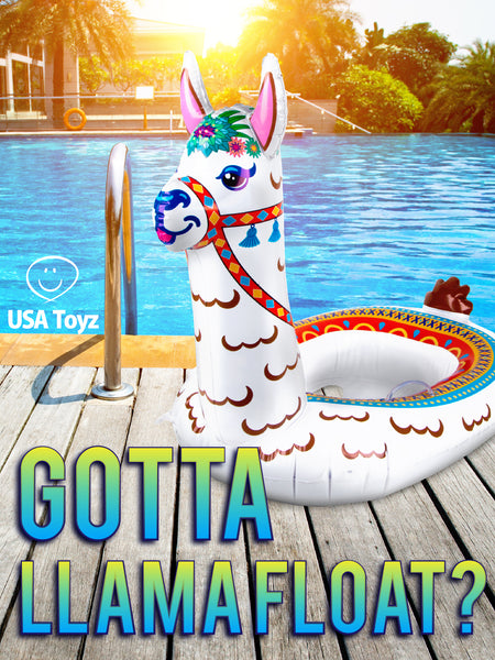 This Llama Pool float is an easy-inflate floaty deflates and stows easily for trips to pools, lakes, rivers and beyond